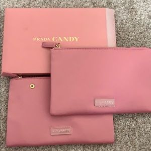 Prada cosmetic bag pouches